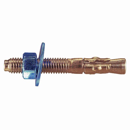 Torquemaster Torquemaster Wedge Anchor, 1/2" Dia., 3-3/4" L, Stainless Steel Blue Ruspert, 10 PK 55223